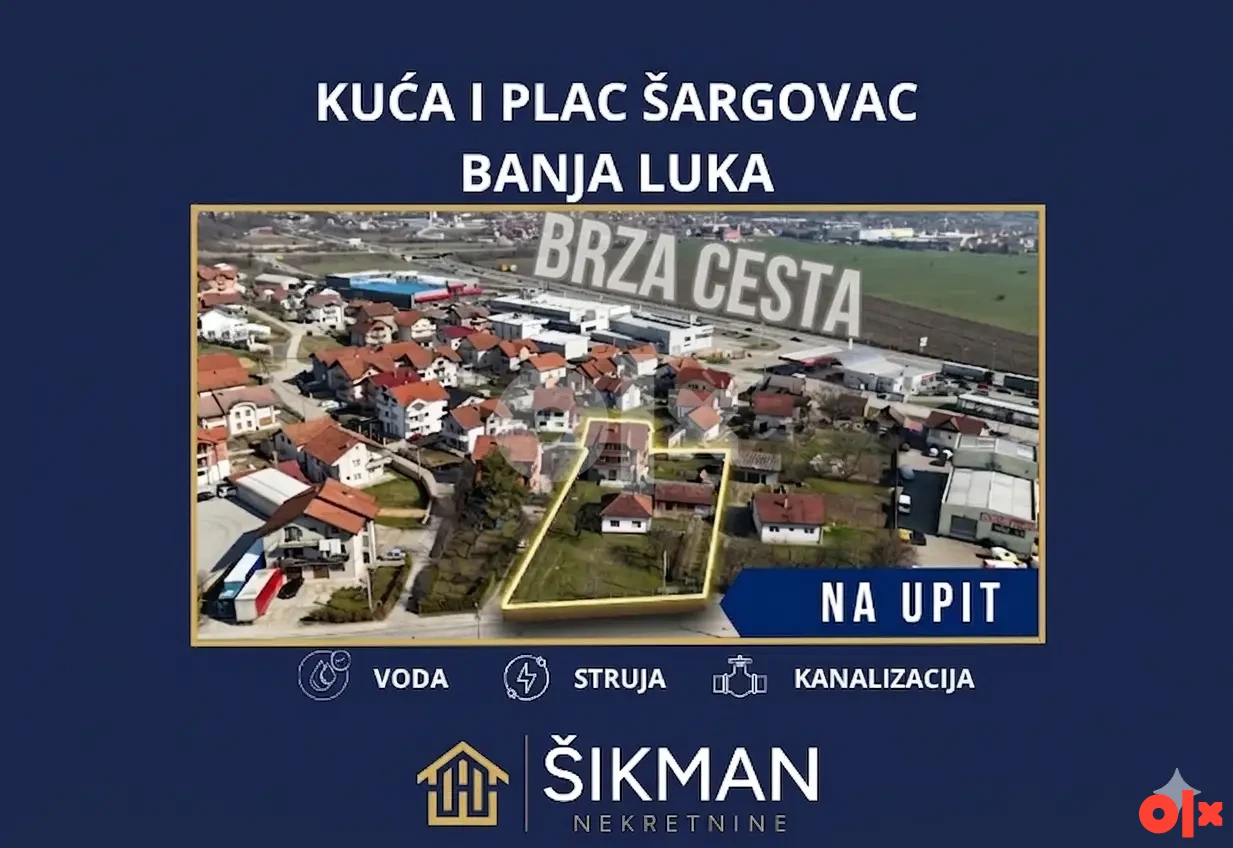 Kuća i plac 1546m2 Banja Luka, Šargovac