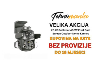 XO CR04 Robot 400W Pixel Dual Screen Outdoor Dome Kamera