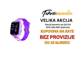 Djeciji pametni sat Q13 2G GPS+LBS+WiFi ljubicasti