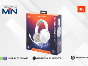 JBL Quantum 100M2 White JBLQ100M2WHT Gaming slušalice, Bijela