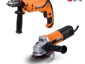 Villager Set Vibraciona Bušilica 1050W I Ugaona Kutna Brusilica 9