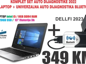 Univerzalna auto dijagnostika + Laptop i5/8GB/SSD  DELLFI