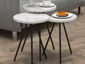 Set klub stolića 3/1 Falez 11 Boja Bijela