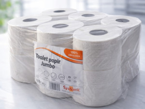TOALET PAPIR JUMBO ROLNE CELULOZA 12/1