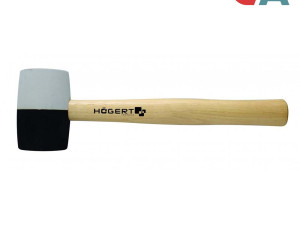 HOEGERT Gumeni Čekić Sa Drvenom Drškom 450 g HT3B044