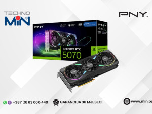 PNY GeForce RTX 5070 12GB GDDR7 192-bit ARGB OC Triple Fan Gaming