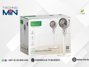 Green Tech podni ventilator sa postoljem G-F8-WG 9" 45W, White