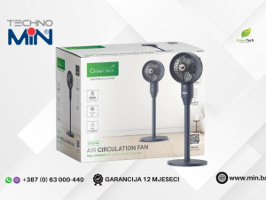 Green Tech podni ventilator s daljinskim G-F8-WB 9" 45W, Blue