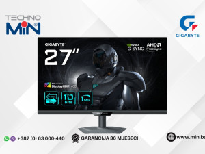 Gaming Monitor Gigabyte G27U 27" SS IPS UHD 4K, 160Hz/320Hz, 1ms