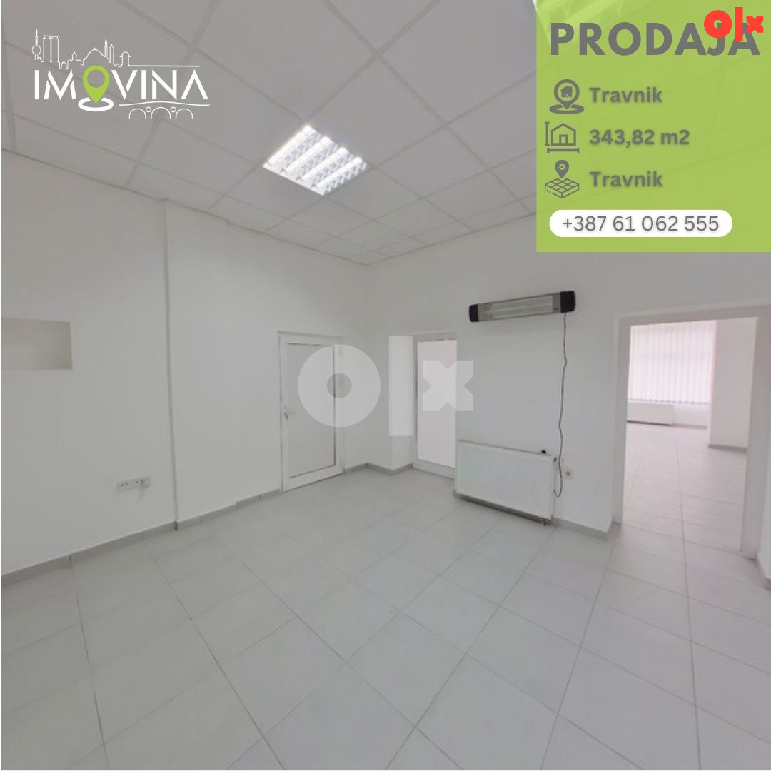 100945 Poslovni prostor 343,82m2, Travnik