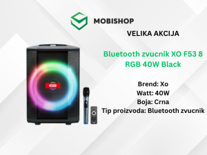 Bluetooth zvucnik XO F53 8 RGB 40W Black