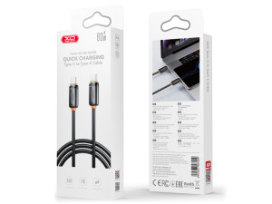 USB kabal XO NBQ302AB Type C - Type C 60W 1m Black