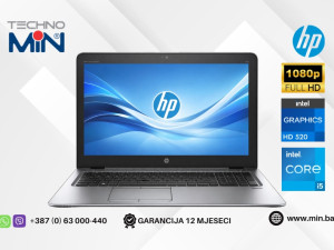 HP EliteBook 850 G3 - 15.6" FHD, Core i5-6300U, 8GB/256GB + 500GB