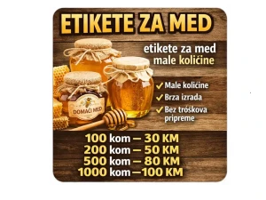 Etikete naljepnice za med