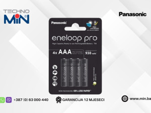 Panasonic eneloop Pro AAA 1.2V 930mAh punjive baterije (4 kom.)