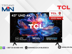 Televizor TCL 43V6C (2025) 43" 4K UHD DLED, Google TV (Smart TV)