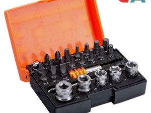 Bahco Set Bitova i Nasadnih Ključeva 1/4 + Račna Ključ 26 dijelni