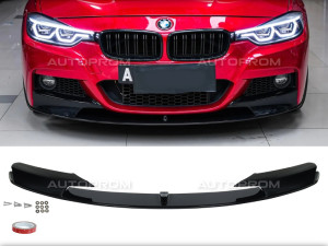 BMW F30 F31 PREDNJI LIP SPOJLER M PERFORMANCE PIANO BLACK