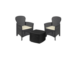 Baštenski set od ratana sa jastucima PROGARDEN Rama