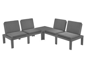 Baštenski set od ratana sa jastucima PROGARDEN Molok