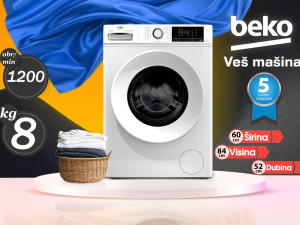 VES MASINA BEKO 8KG 1200 OBRTAJA 5 GODINA GARANCIJA
