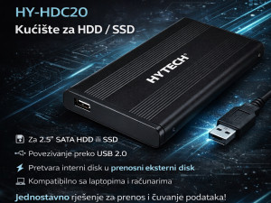Eksterno kućište za disk Hytech HY-HDC20 2.5" USB 2.0