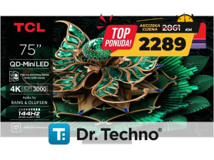 TCL Televizor 75C7K 75" 4K QD-Mini LED 144Hz Google TV