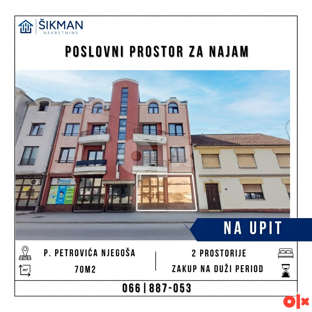Poslovni prostor Prijedor 70m2, centar 2