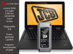 JCB SERVICEMASTER 4 DIJAGNOSTIKA + Laptop Lenovo Yoga