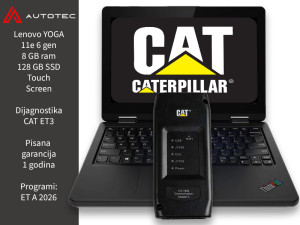 CAT DIJAGNOSTIKA ET3  ZA GRAĐEVINSKE MAŠINE + Laptop Lenovo Yoga
