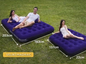 Madrac na napuhivanje za jednu i dvije osobe krevet