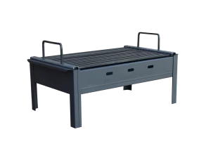 ROŠTILJ NA UGALJ ČELIČNI 60X40 cm SKLOPIVI