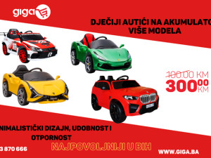 GIGA.BA DJEČIJI AUTIĆI NA AKUMULATOR VIŠE MODELA