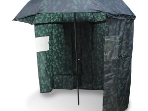 NGT Camo Brolly With Sides 45" - 2,20m