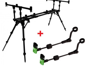 Zfish Rod Pod Construct 3 Rods + 2x Indicator ZFX Mini FREE!