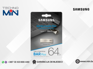 Samsung BAR Plus MUF-64BE3/APC 64GB USB 3.1 Champagne Silver