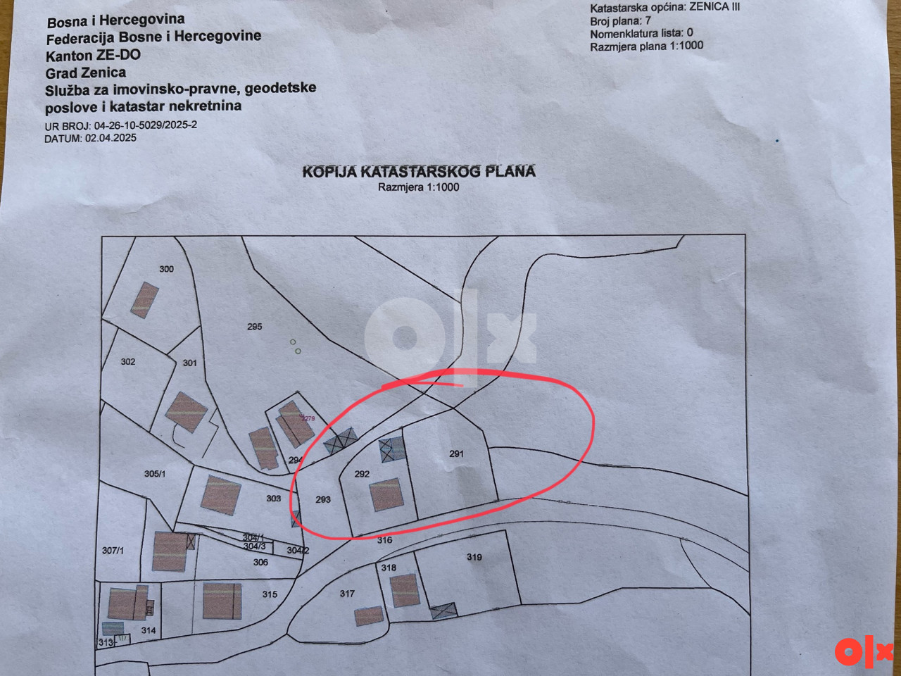 Zemljište Zenica 700m2 i kuća, GRADSKA ZONA, LOKACIJA 2