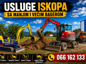 Iskopi Krcenje Kosenje Ciscenje Iskop malciranje 60KM Prijedor