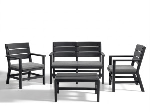 VRTNA GARNITURA DOGHE 2 PVC BICA ITALIJA GRAFIT SIVA