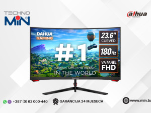 Gaming Monitor Dahua DHI-LM24-E230C 23.6" VA Curved FHD, 180Hz
