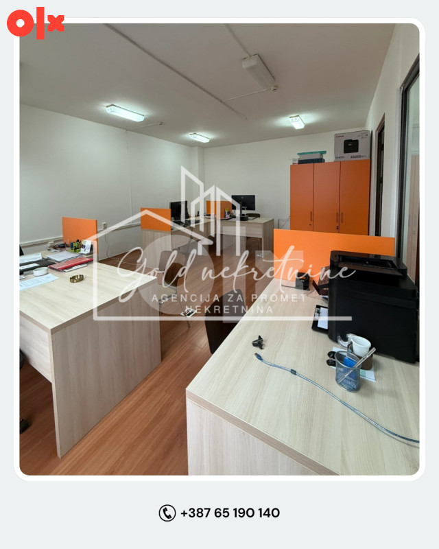 Iznajmljujemo poslovni prostor 70m2, Centar 3
