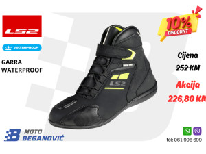 LS2 MOTO CIPELE GARRA WATHERPROOF ČIZME/CIZME 43 44 45