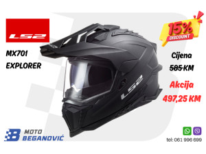 LS2 MX701 EXPLORER Kaciga za Motor/Quad/ATV/Cross XL