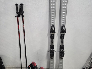 Skije Elan Waveflex 165cm, Tecnica Dragon pancerice i štapovi