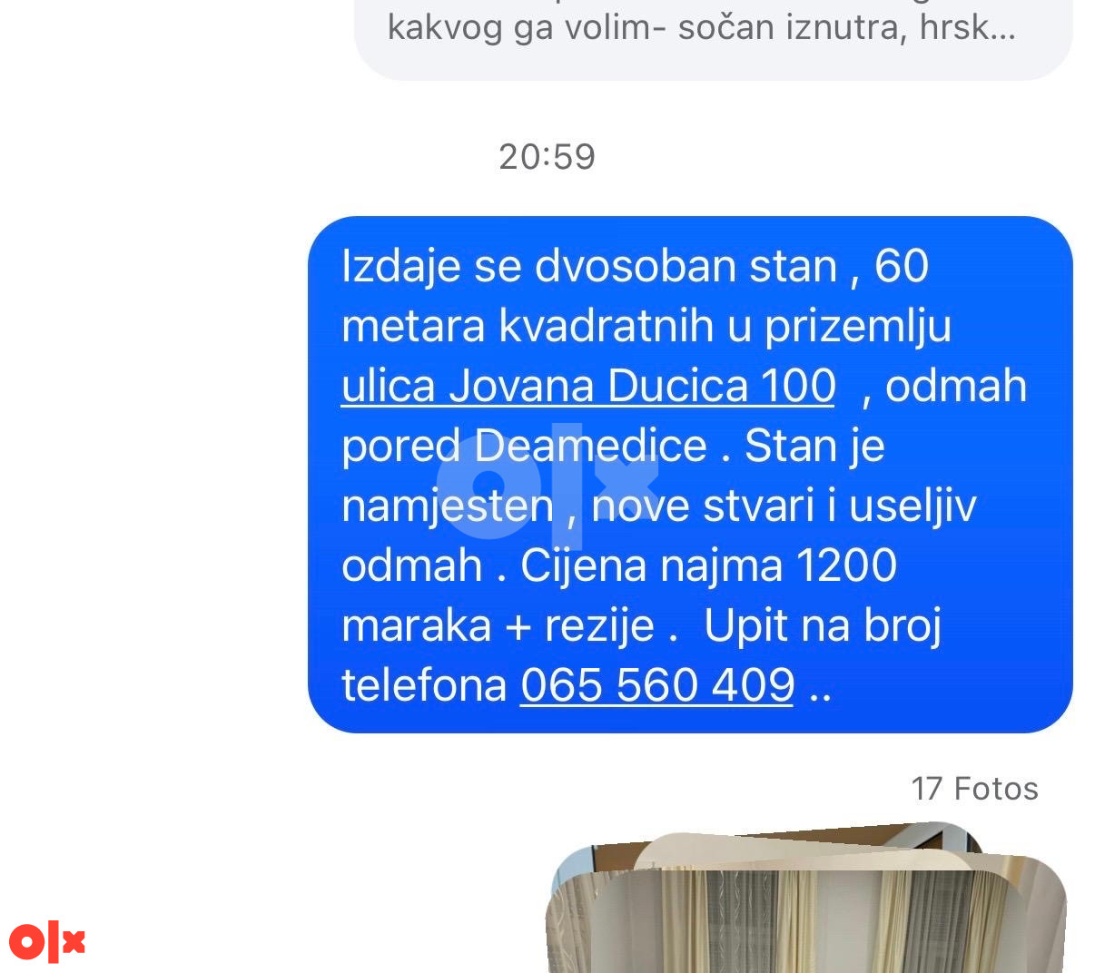 Iznajmljujem stan