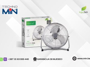 Green Tech podni ventilator FE-35 14" 70W, Chrome