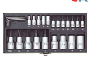 Proxxon Garnitura Nasadnih Torx Ključeva 1/4+1/2 TX8-TX60 / 24 dj