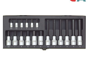 Proxxon Garnitura Nasadnih Imbus Ključeva 1/4+1/2 2-14mm / 18 dje