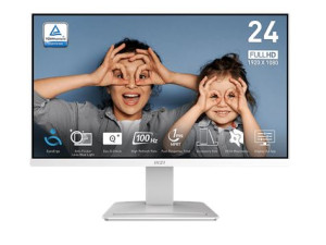 Monitor 24 MSI PRO MP2412W FHD VA 100Hz, Business bijeli