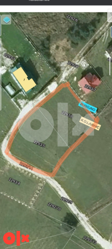 Zemljiste / Plac 1076 m2 Ravno Rostovo Bugojno TOP lokacija